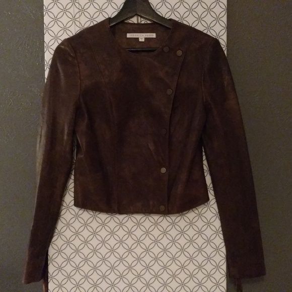 $1,495+ Veronica Beard LEATHER Fringe Jacket - Picture 3 of 7